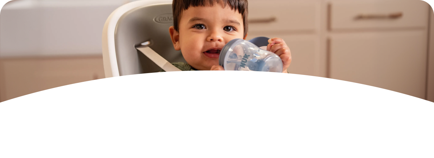 [Translate to English (Australia) (Reborn) nuk.com.au:] Baby with Learner Bottle Straw