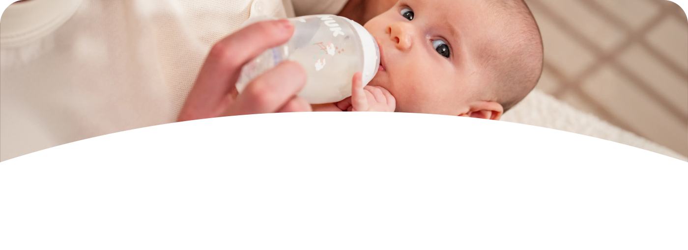 [Translate to English (Australia) (Reborn) nuk.com.au:] Baby with Babybottle
