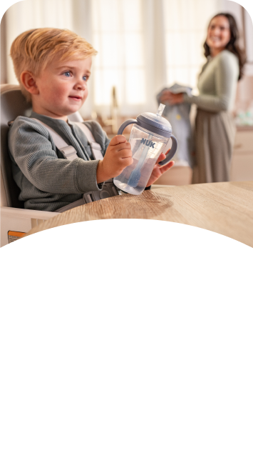 [Translate to English (Australia) (Reborn) nuk.com.au:] Baby with Learner Bottle Straw