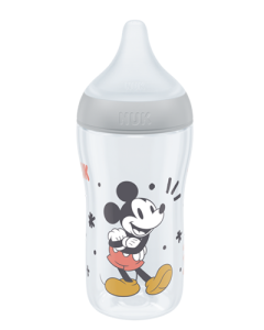 NUK Disney Mickey Mouse Perfect Match 260ml Baby Bottle 260ml with Soft Silicone Teat