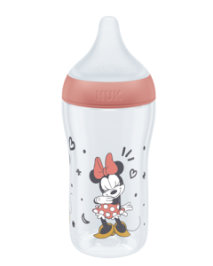 NUK Disney Minnie Mouse Perfect Match 260ml Baby Bottle 260ml with Soft Silicone Teat