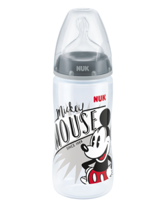 NUK Disney Mickey Mouse First Choice Plus Baby Bottle with Temperature Control