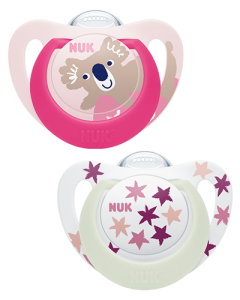 NUK Star Day & Night Silicone Soother